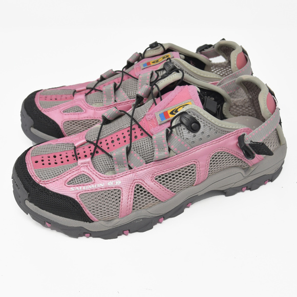 pink salomon shoes
